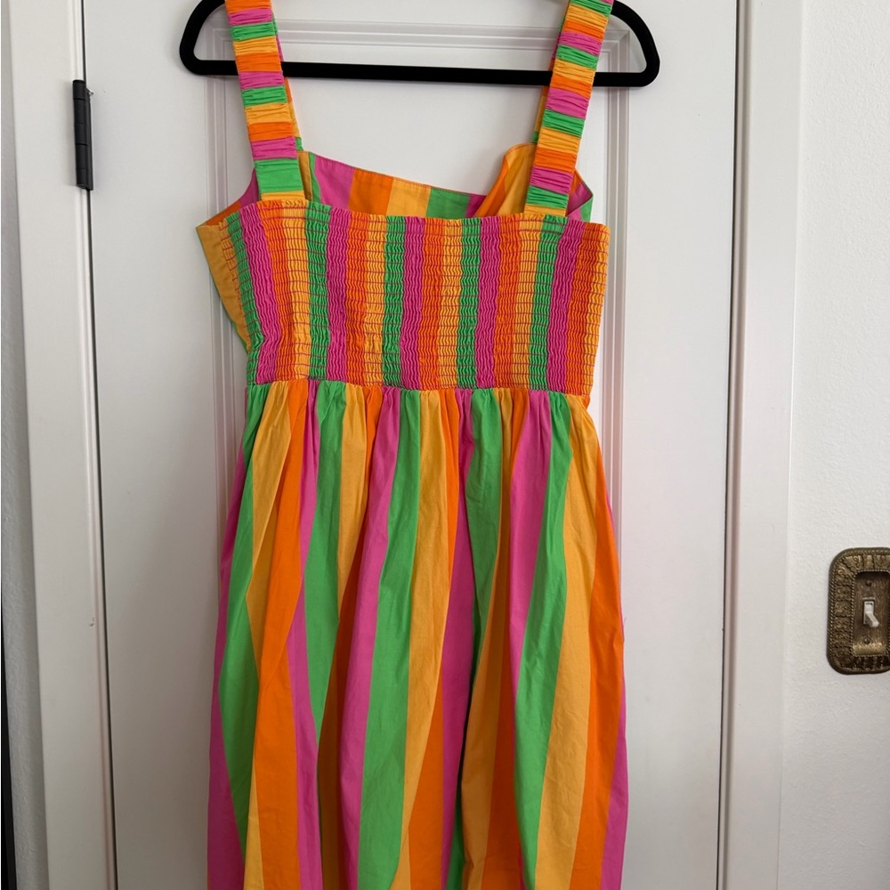 Show Me Your Mumu Pippi Mini Dress – Rainbow Stripe – Size XXL - Picture 4 of 5